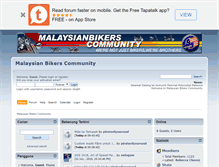 Tablet Screenshot of malaysianbikers.com.my